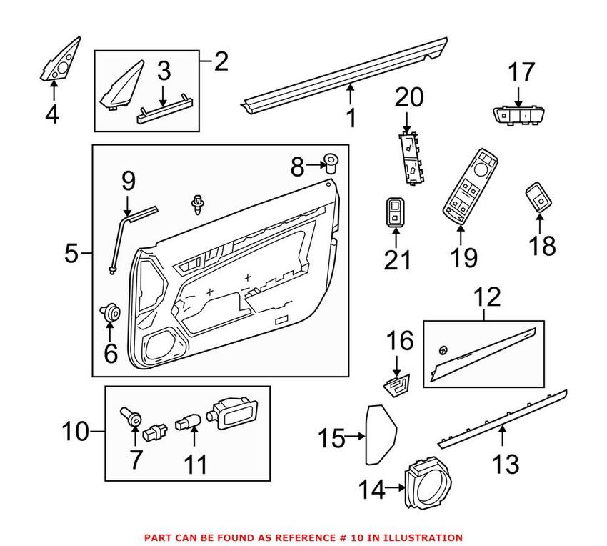 Mercedes Courtesy Light 0028201501